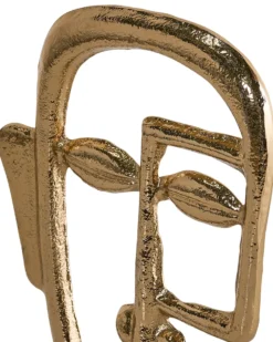Dekorativ figur Ansigt MOSKO Metal Guld