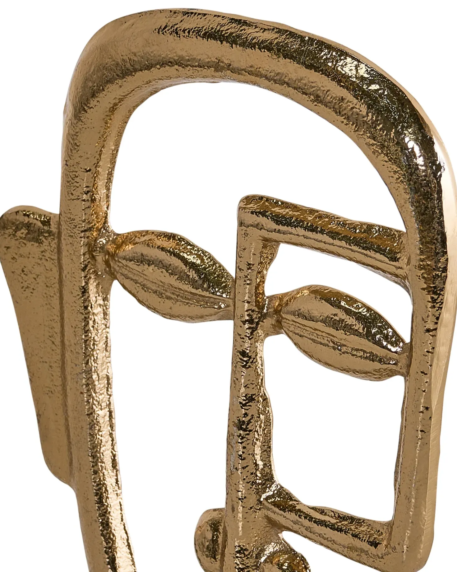Dekorativ figur Ansigt MOSKO Metal Guld