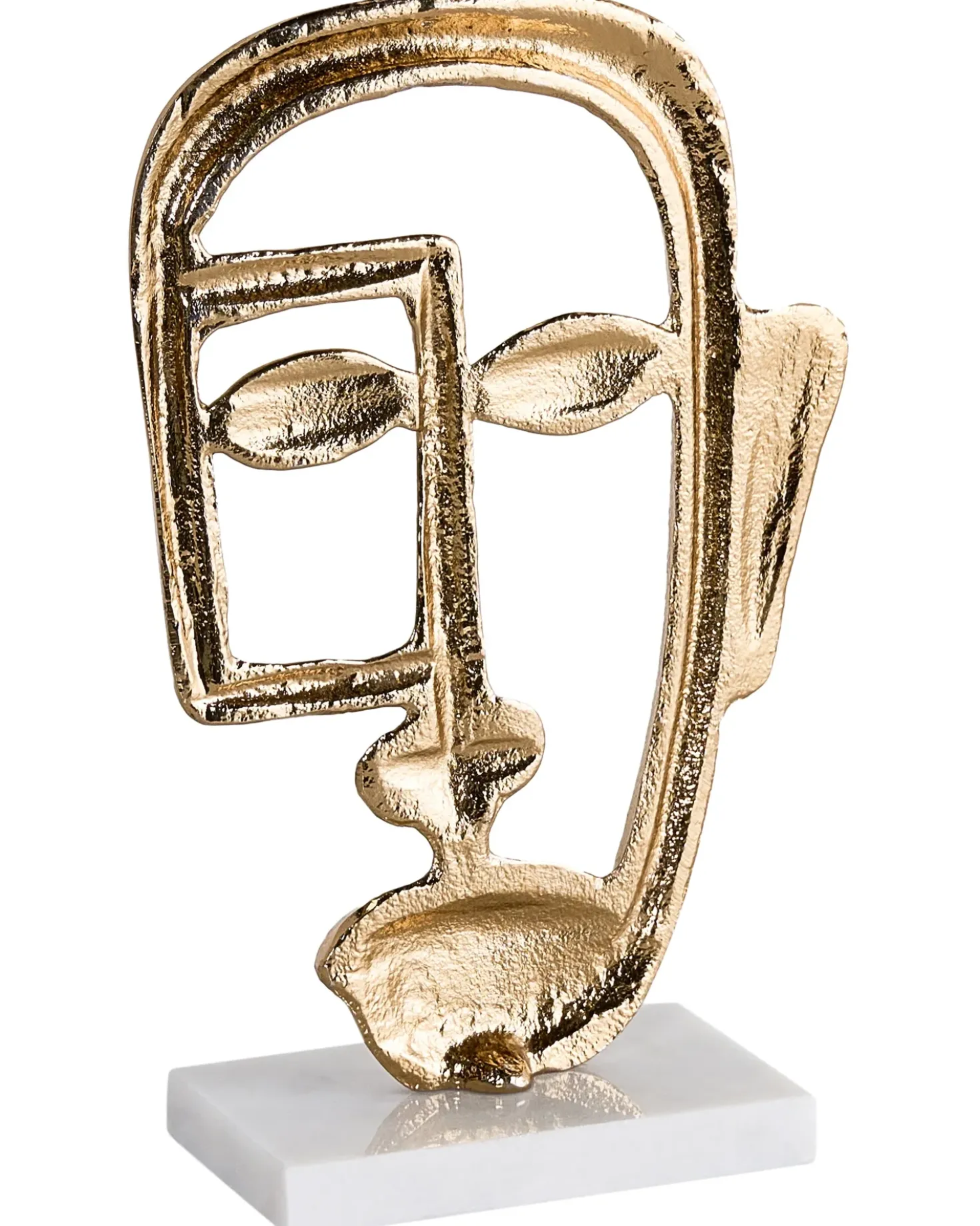Dekorativ figur Ansigt MOSKO Metal Guld