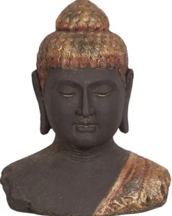 Dekorativ figur Buddha CARUM Keramik Sort