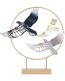 Dekorativ figur Fugl SAMARIUM Metal Guld