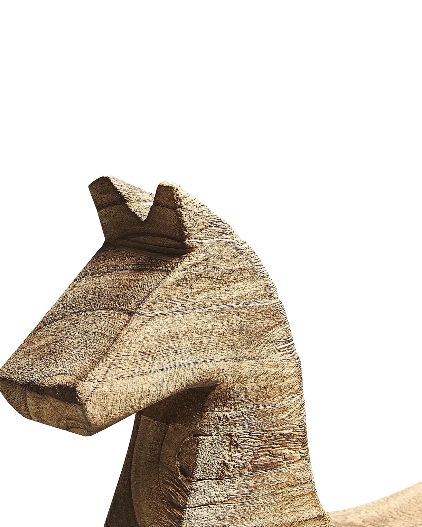 Dekorativ figur Hest COLIMA Paulownia træ Lysebrun