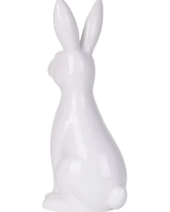 Dekorativ figur Kanin PAIMPOL Keramik Hvid