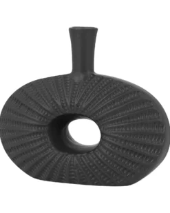 Dekovase ARWAD Stentøj 24 cm Sort