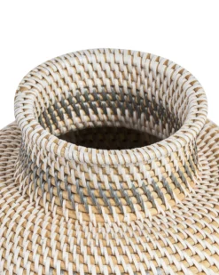 Dekovase ASAHAN Rattan 22 cm Naturlig