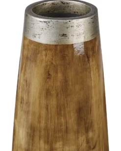 Dekovase CYRENE Keramik 50 cm Mørkebrun