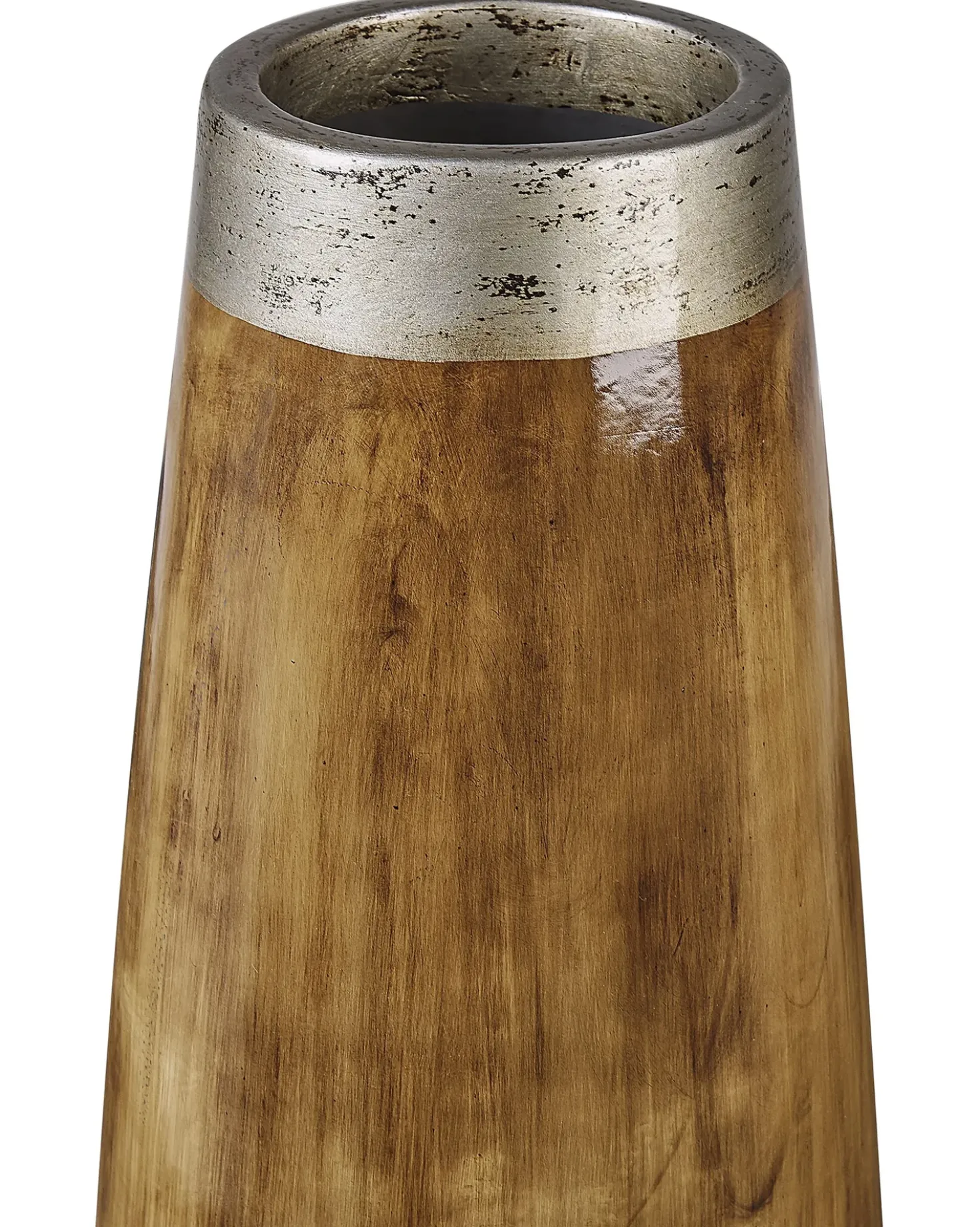 Dekovase CYRENE Keramik 50 cm Mørkebrun