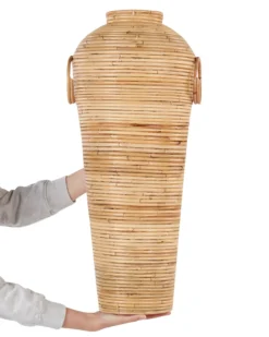 Dekovase ELATIA Rattan 70 cm Naturlig