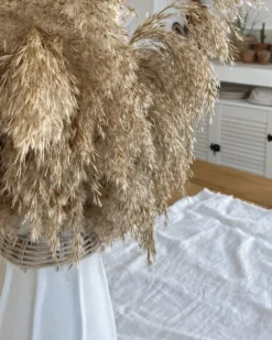 Dekovase KAMPAR Keramik 30 cm Hvid