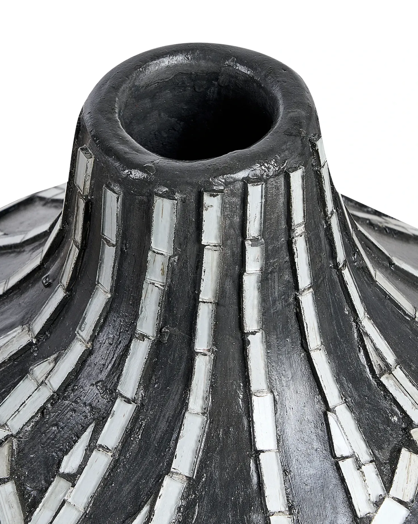 Dekovase KUALU Keramik 35 cm Sort