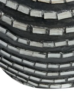 Dekovase KUALU Keramik 35 cm Sort