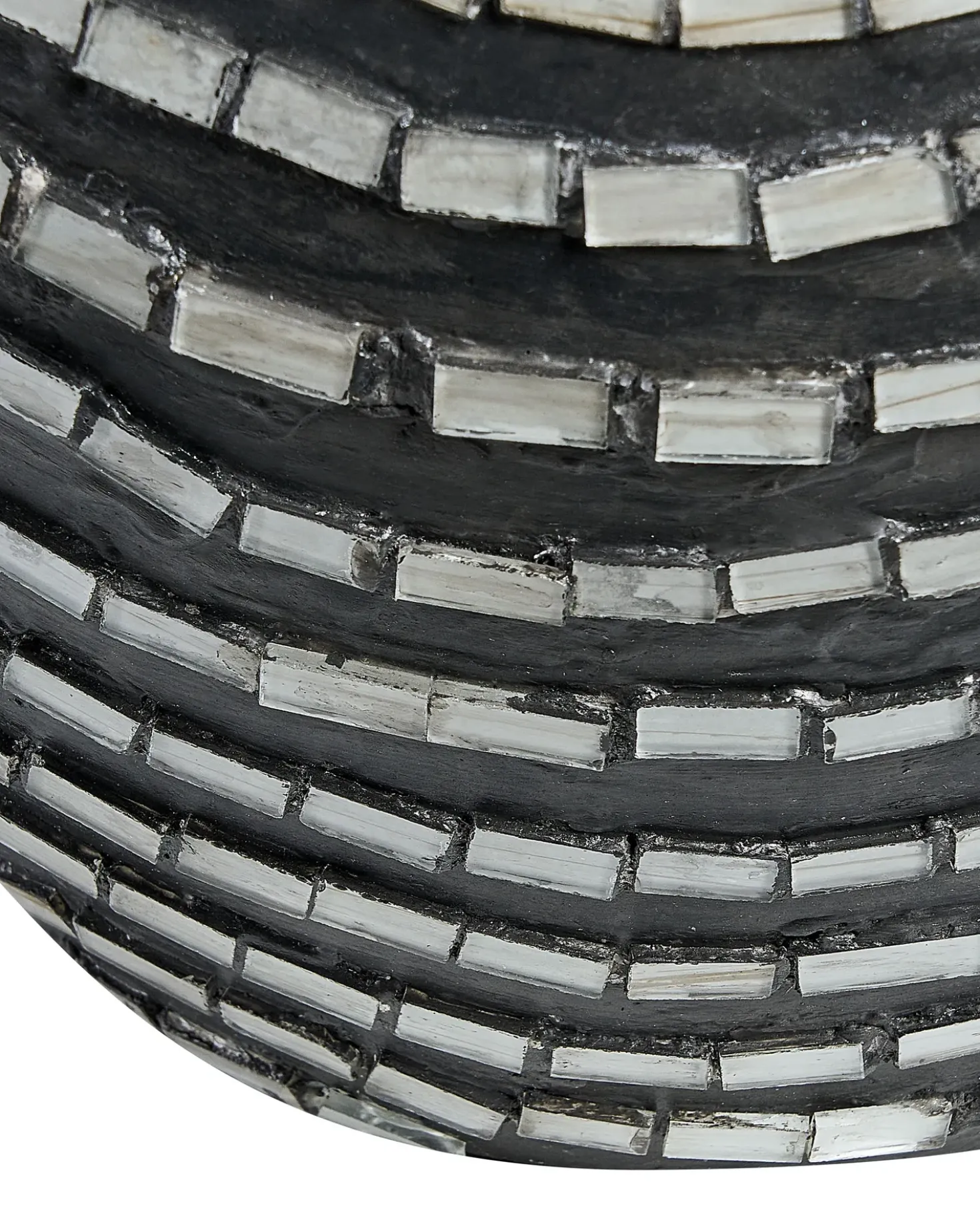 Dekovase KUALU Keramik 35 cm Sort