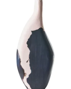 Dekovase LAGOS Mangotræ 40 cm Sort/beige