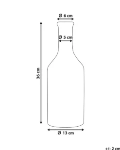 Dekovase LARNACA Stentøj 36 cm Multifarvet