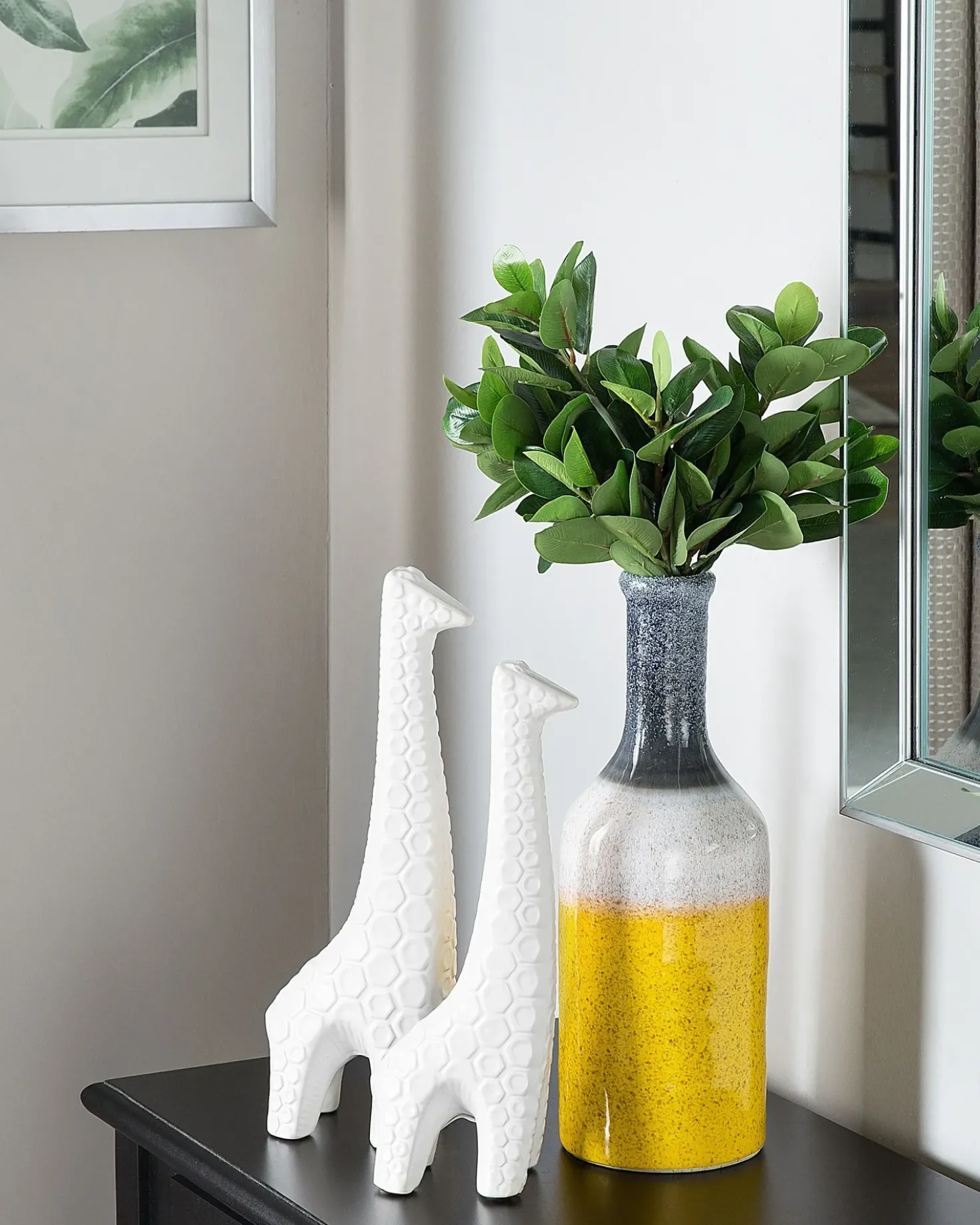 Dekovase LARNACA Stentøj 36 cm Multifarvet