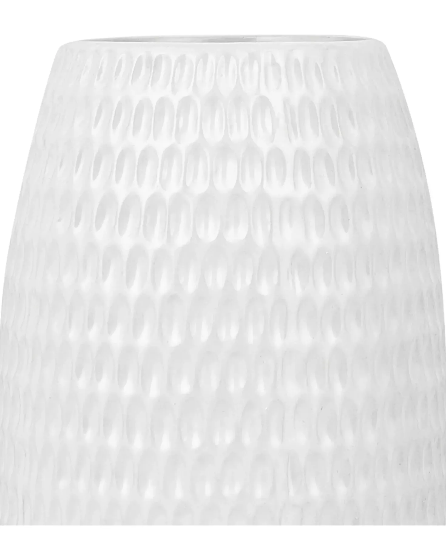 Dekovase LINZI Stentøj 25 cm Hvid