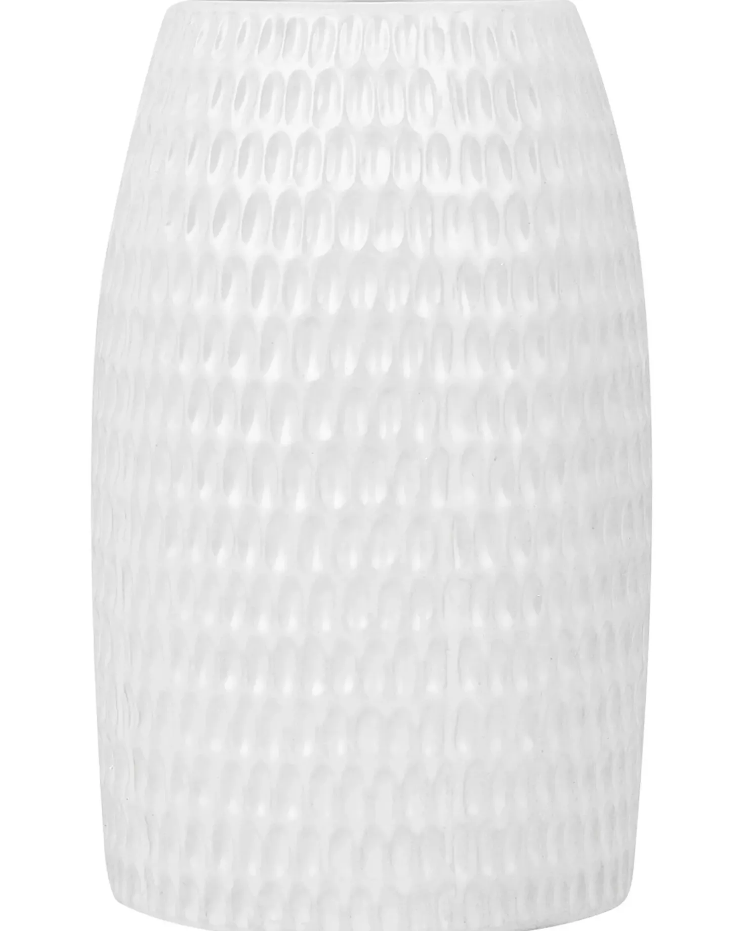 Dekovase LINZI Stentøj 25 cm Hvid