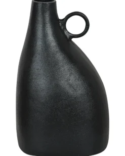 Dekovase NARBADA Metal 36 cm Sort