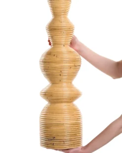 Dekovase NUORO Rattan 70 cm Naturlig