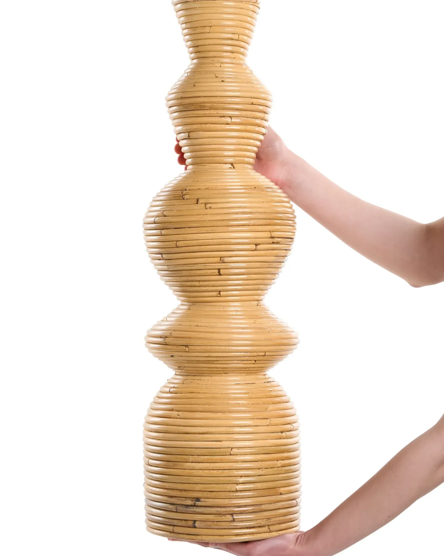 Dekovase NUORO Rattan 70 cm Naturlig