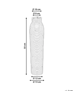 Dekovase PREMANA Rattan 55 cm Naturlig