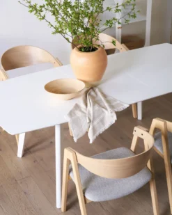 Dekovase SKIONE Keramik 34 cm Lysebrun