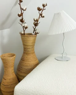 Dekovase TRINISA Rattan 70 cm Naturlig