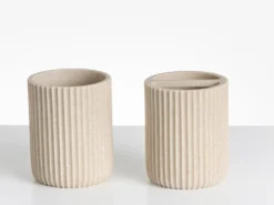 5-dele badeværelsessæt CAMANA Lys Beige