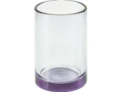 4-dele badeværelsessæt TELMA Glas Lilla
