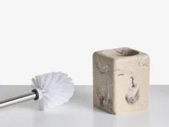 5-dele badeværelsessæt VILCANOTA Beige marmor