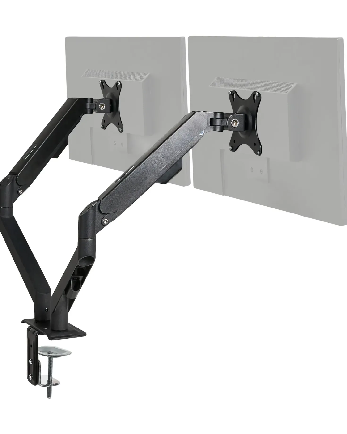 Dobbelt monitorholder MARM Sort