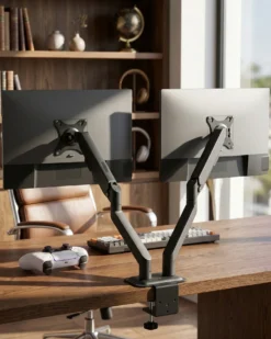 Dobbelt monitorholder MARM Sort
