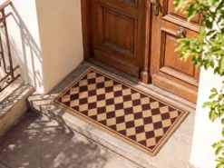 Dørmåtte CARDONA Beige/brun 55 x 120 cm Kokos