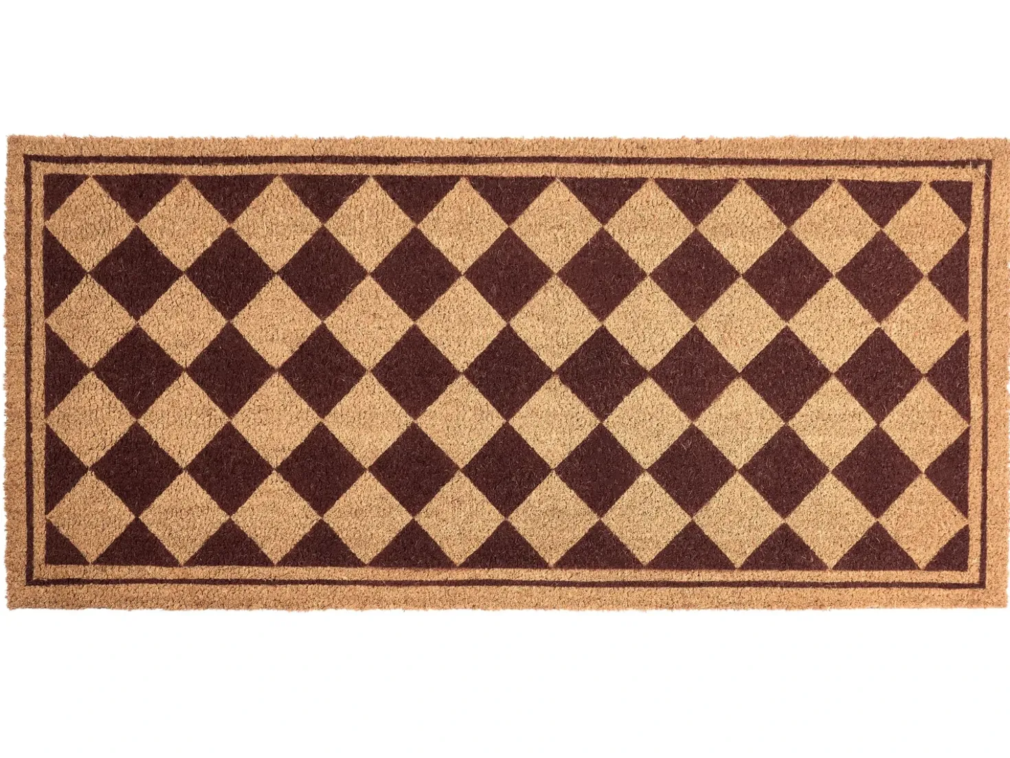 Dørmåtte CARDONA Beige/brun 55 x 120 cm Kokos