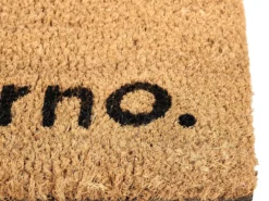Dørmåtte LABO Naturlig 60 x 90 cm Tekst Kokos