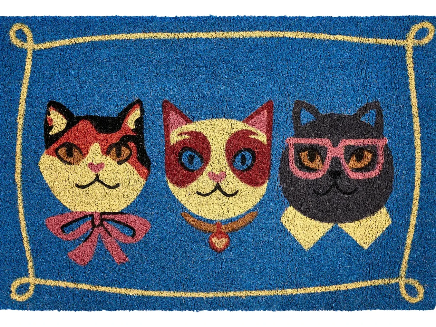 Dørmåtte MOJICAP Multifarvet 60 x 90 cm Kat Kokos