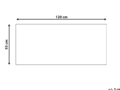 Dørmåtte PULIAN Naturlig 55 x 120 cm Kanin Kokos