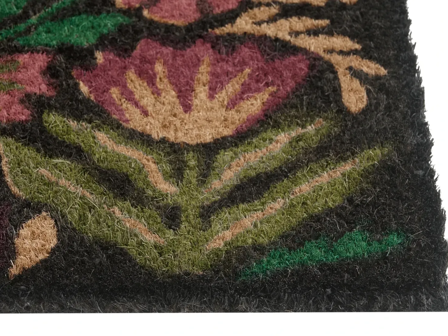 Dørmåtte SELAWIK Multifarvet 50 x 80 cm Blomst Kokos