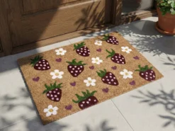 Dørmåtte SHAININ Multifarvet 50 x 80 cm Kokos