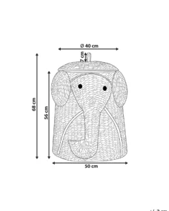 Dětský košík Elefant DOGON Flet Naturlig