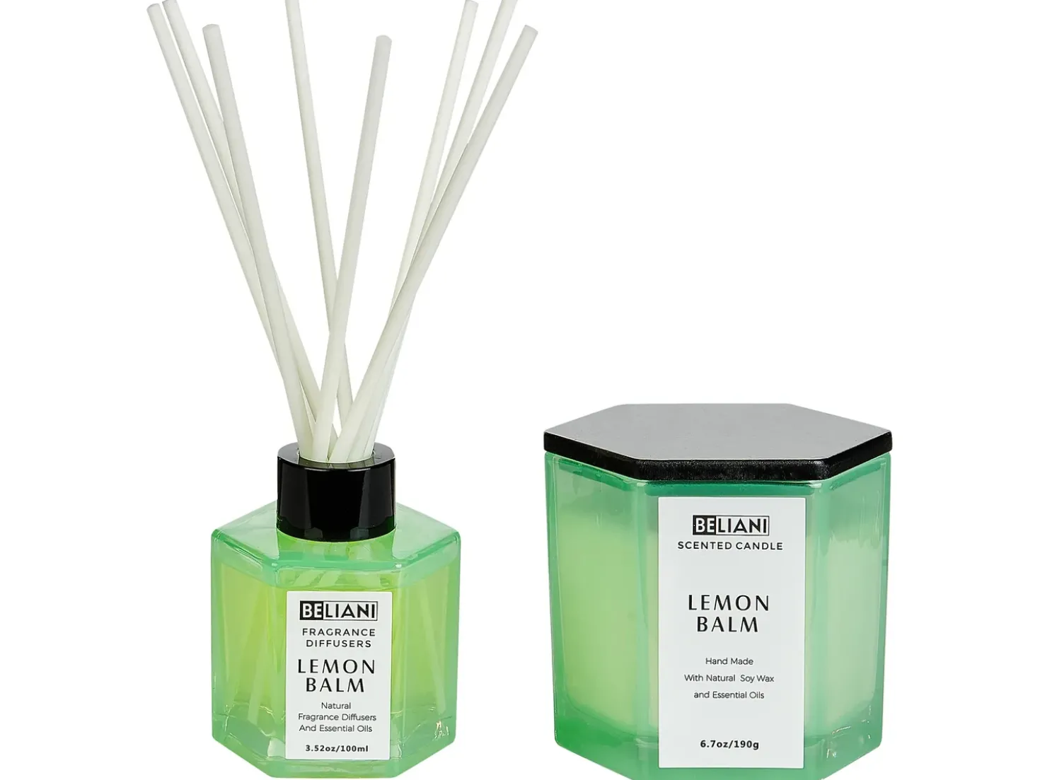 Duftlys med duftpinde CLASSY TINT Soja voks Fresh notes