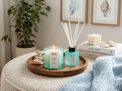 Duftlys med duftpinde CLASSY TINT Soja voks Fresh notes