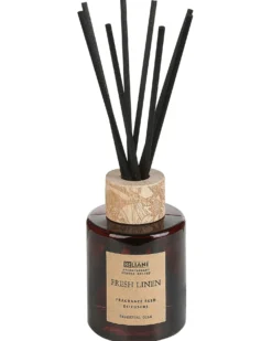 Duftlys med duftpinde DARK ELEGANCE 9 cm Brun