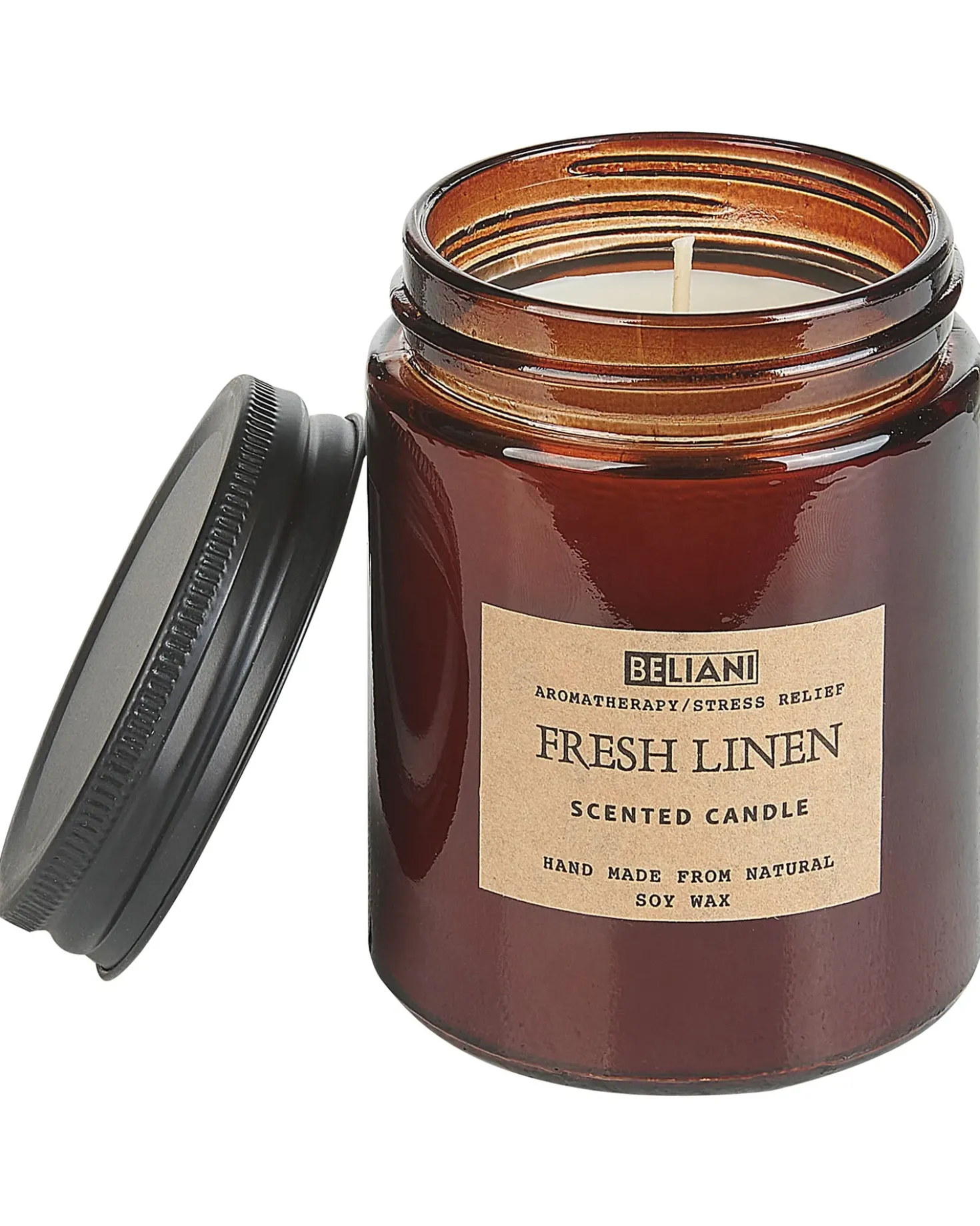 Duftlys med duftpinde DARK ELEGANCE 9 cm Brun