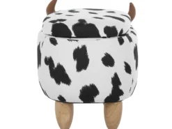 Dyrepuf med opbevaring COW Hvid Ko