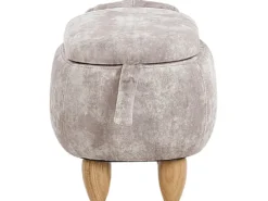 Dyrepuf med opbevaring DOGGY Velour Beige Hund