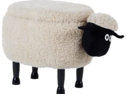 Dyrepuf med opbevaring SHEEP Lys Beige Får