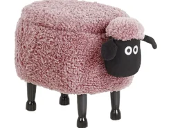 Dyrepuf med opbevaring SHEEP Lyserød Får