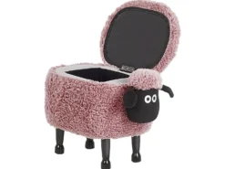 Dyrepuf med opbevaring SHEEP Lyserød Får