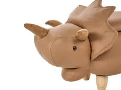 Dyrepuf med opbevaring TRICERATOPS Brun Dinosaur